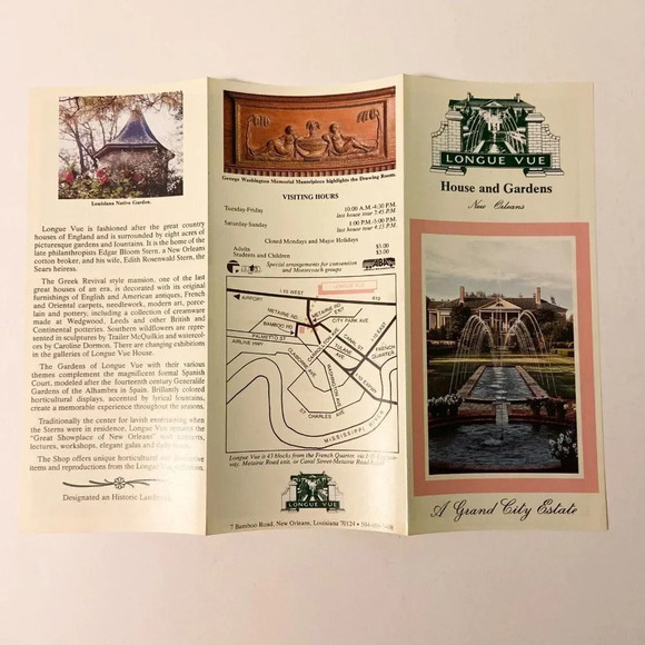 Vintage New Orleans Longue Vue House and Gardens River Plantation and Bayou - Picture 5 of 14